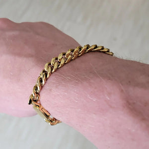 CUBAN BRACELET 18K GOLD PLATED (8MM)