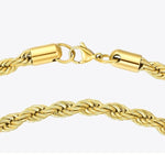 ROPE NECKLACE 18K GOLD PLATED