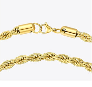 ROPE NECKLACE 18K GOLD PLATED