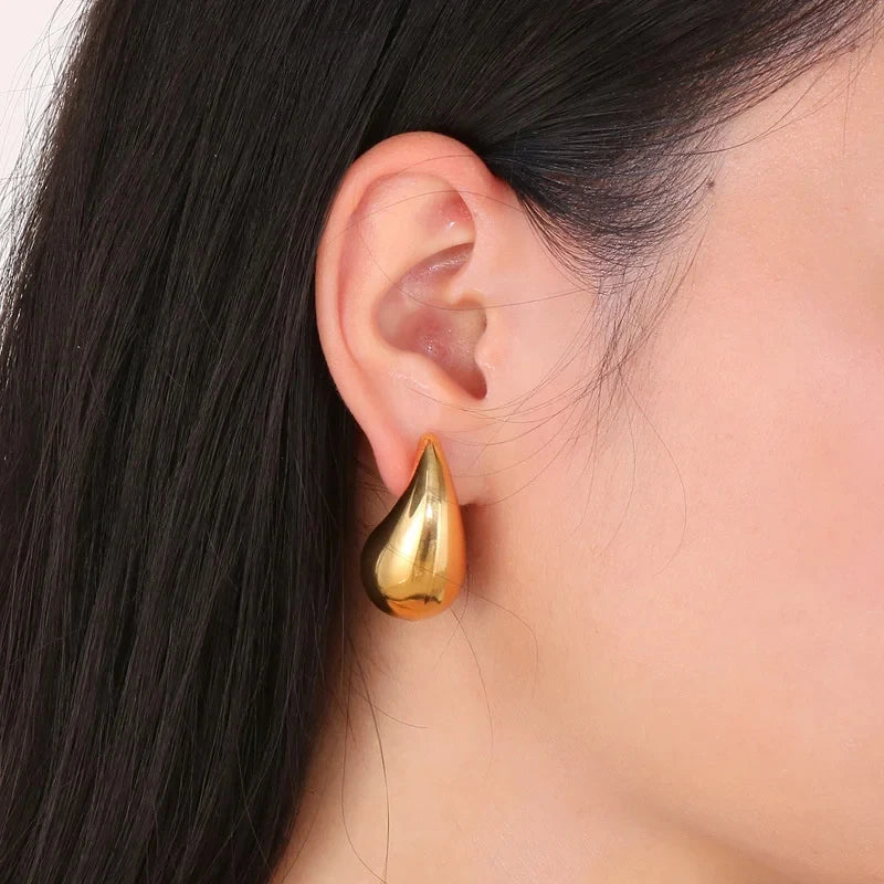 Chunky Dome Drop Earrings