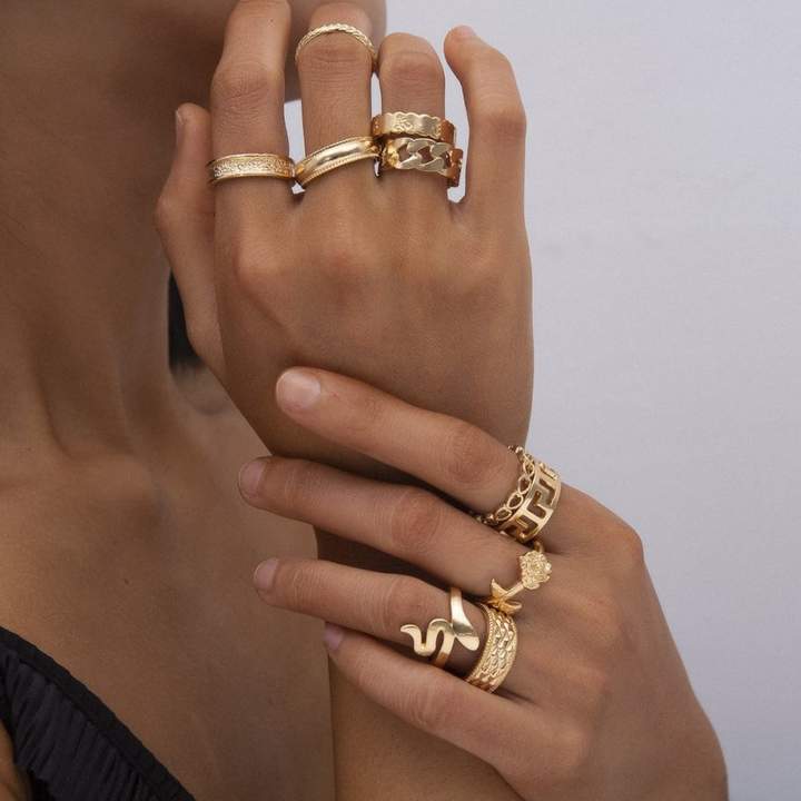 PARIS SNAK RING SET